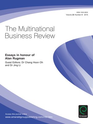 cover image of Multinational Business Review, Volume 23, Number 4